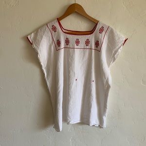 Vintage Mexican Embroidered Top